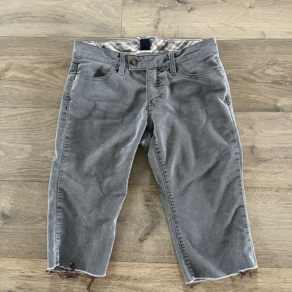 Bermuda Cut Off Long Line Shorts Corduroy